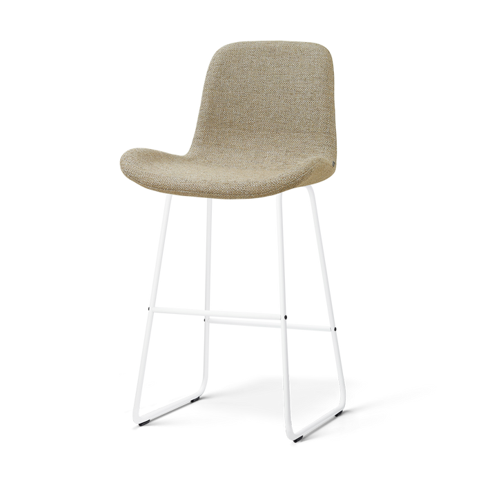 Nolon Nino-Fé Barkruk Taupe Melange - Wit Onderstel - 75 Cm