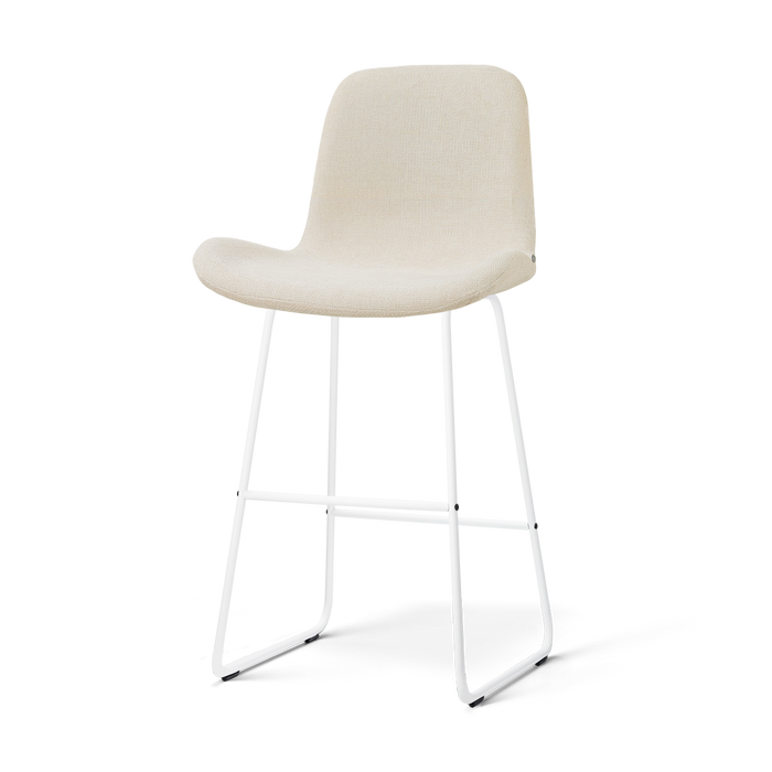 Nolon Nino-Fé Barkruk Cottonbeige - Wit Onderstel - 75 Cm