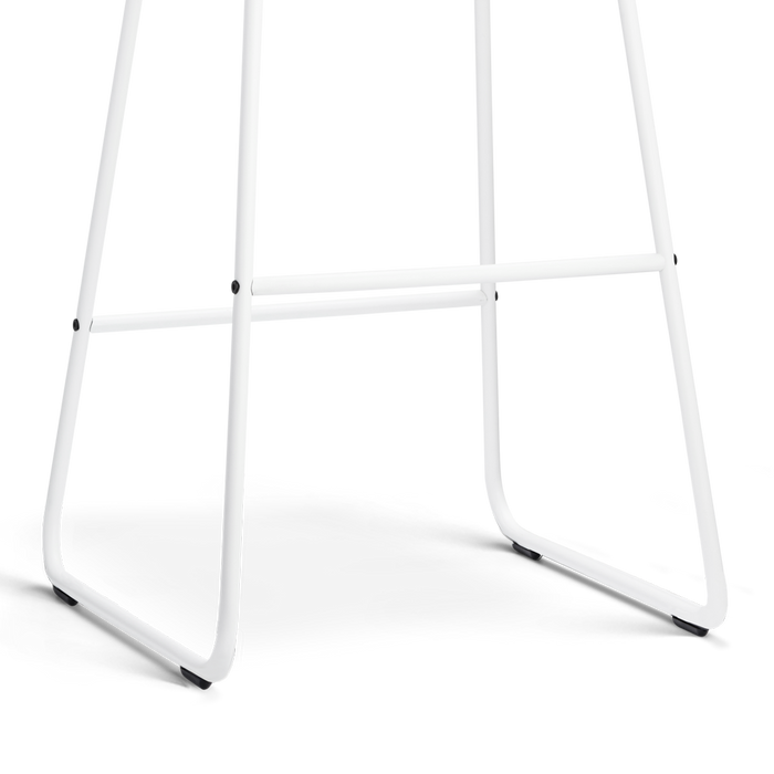 Nolon Nino-Fé Barkruk Grijs Melange - Wit Onderstel - 75 Cm