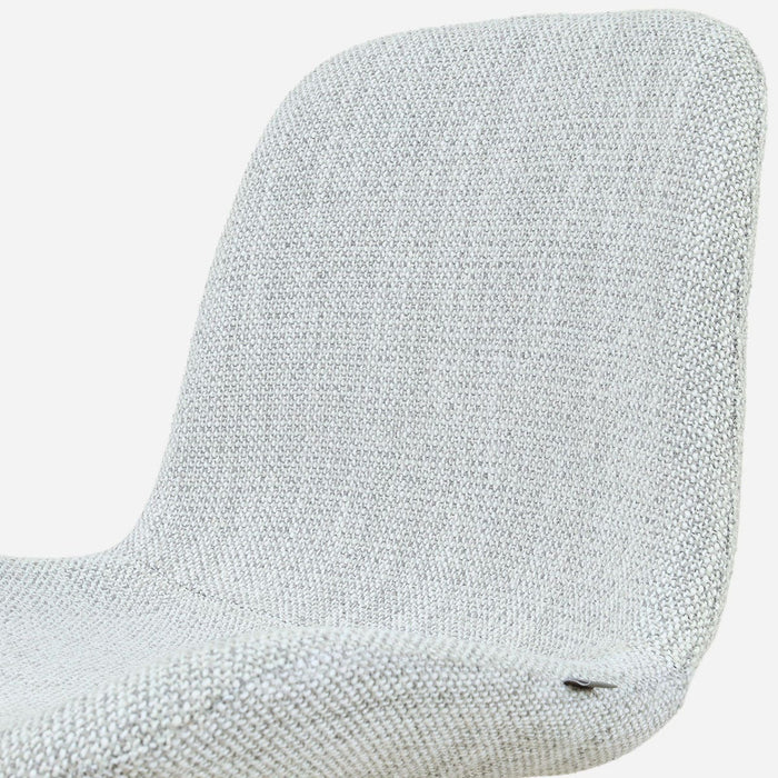 Nolon Nino-Fé Barkruk Grijs Melange - Wit Onderstel - 75 Cm