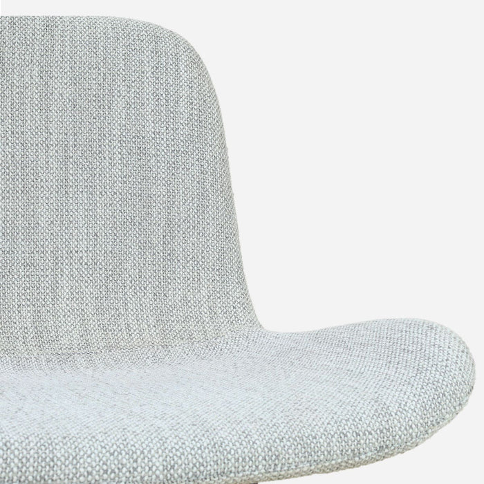 Nolon Nino-Fé Barkruk Grijs Melange - Wit Onderstel - 75 Cm