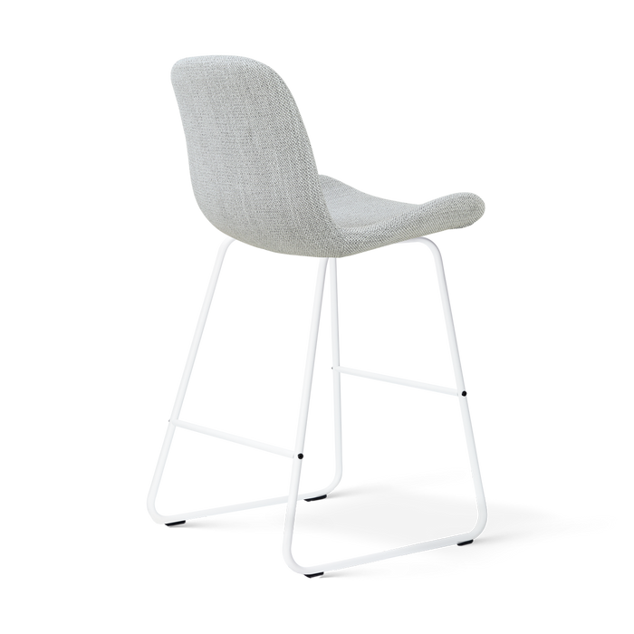 Nolon Nino-Fé Barkruk Grijs Melange - Wit Onderstel - 65 Cm