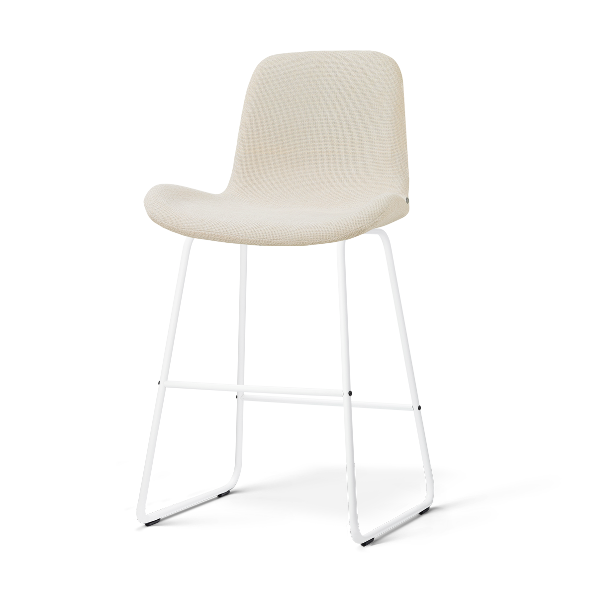 Nolon Nino-Fé Barkruk Cottonbeige - Wit Onderstel - 65 Cm