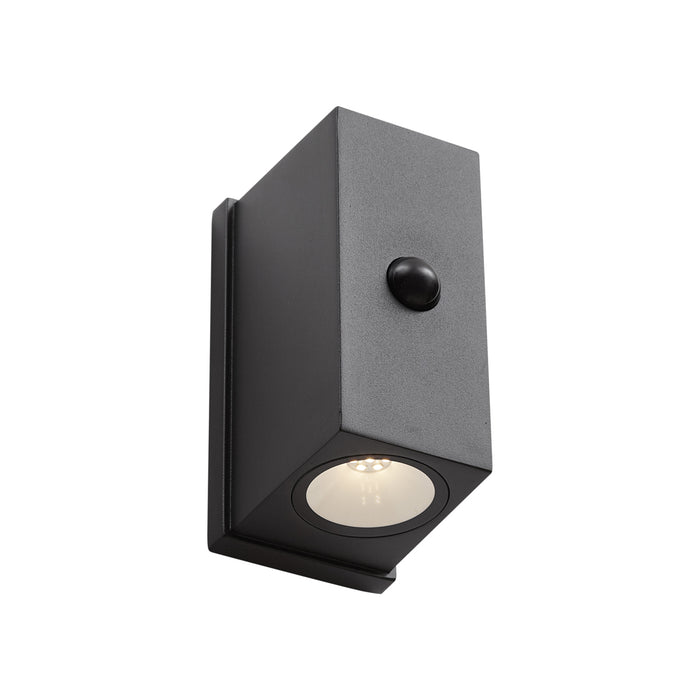 QAZQA Wandlamp zwart 4-stap sensor magnetisch incl. LED oplaadbaar -