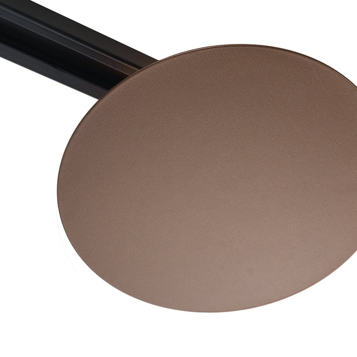 QAZQA Moderne plafondlamp brons voor railsysteem 1-fase 2-lichts -