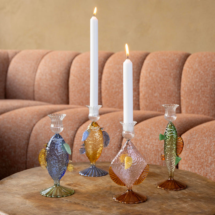 &k amsterdam Fish Kandelaar - Roze