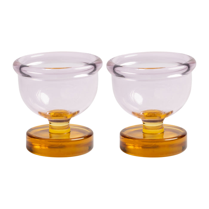 &k amsterdam Cantine Eierdopjes - Set van 2 - Roze