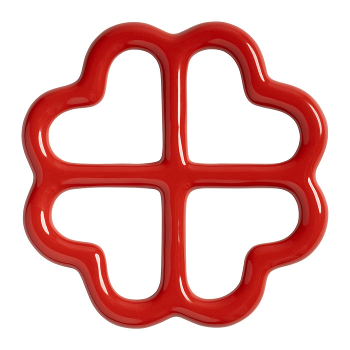 &k amsterdam Clover Pannenonderzetter - Rood