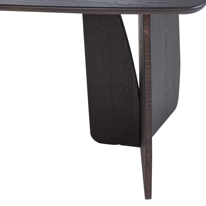 by fonQ Oakline Curve Eettafel B 180 cm - Mystic Brown
