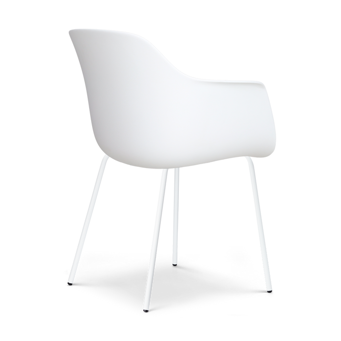 Nolon Nora-Liz eetkamerstoel wit met warm oker zitkussen - wit