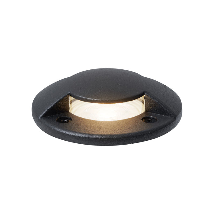 QAZQA Set van 6 moderne grondspots zwart GU10 50mm 2-lichts effect