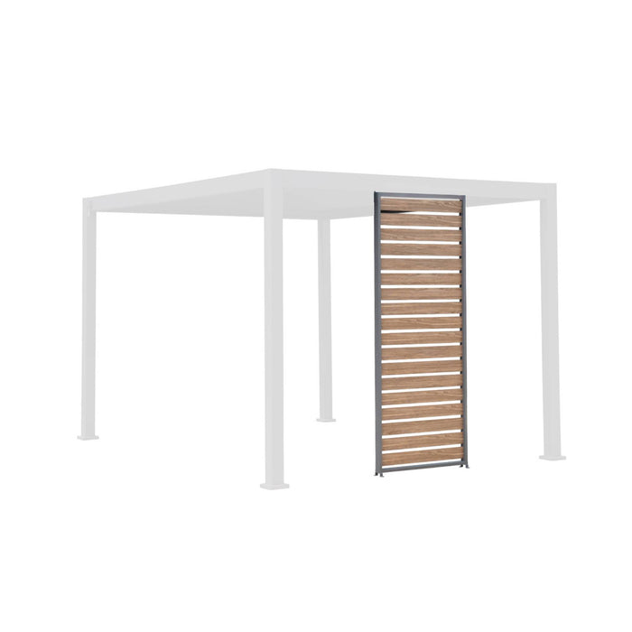 sweeek - Zonnescherm 100 cm aluminium houtlook voor pergola Triomphe