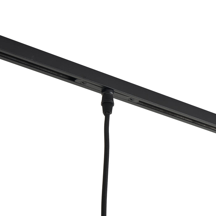 QAZQA Retro hanglamp groen voor railsysteem 1-fase - Slimline Panzi