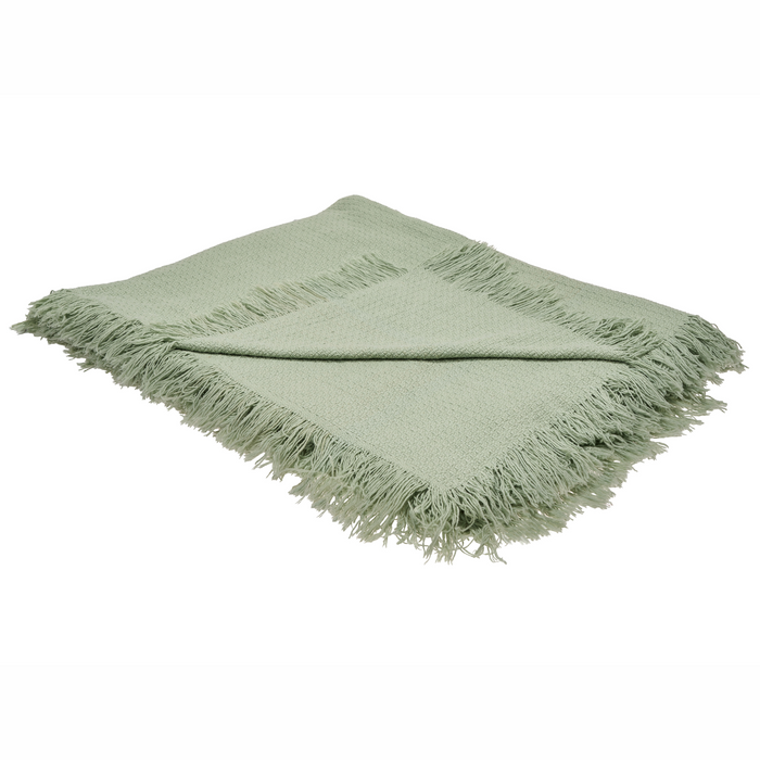 Beliani - YERBENT - Bedsprei - Groen - 220 x 240 cm - Katoen