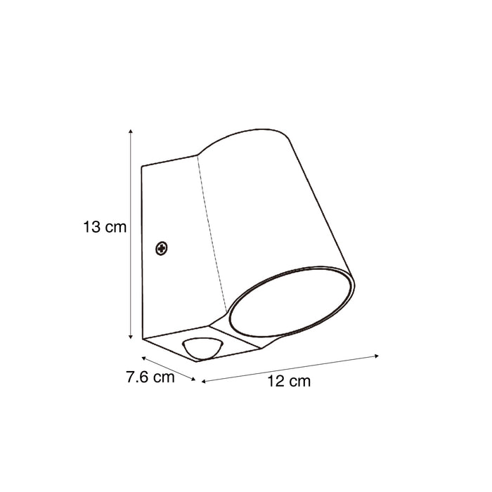 QAZQA Moderne buiten wandlamp donker groen incl. LED met