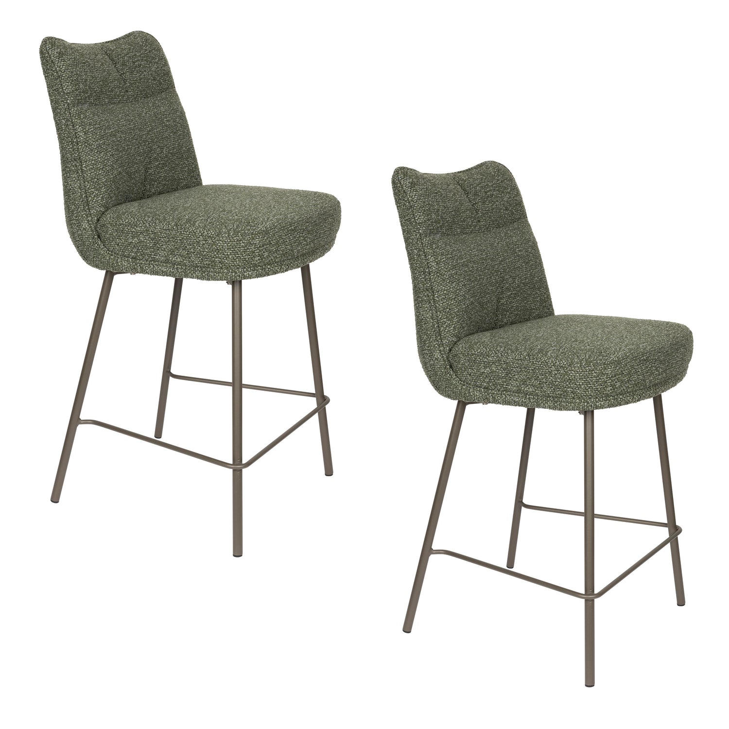 Housecraft Living Jacques Barkrukken 65 cm Groen - Set van 2