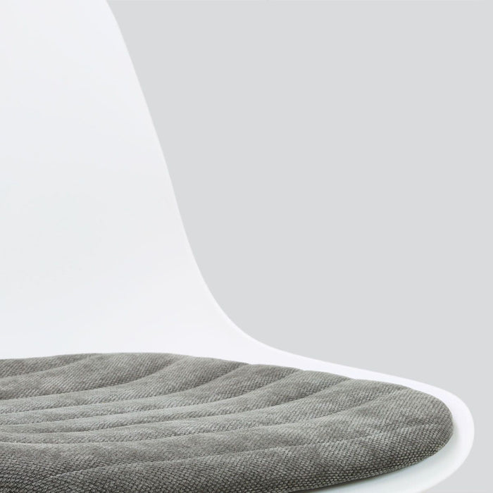 Nolon Nino-Liv barkruk wit met zeegrijs zitkussen - zwart onderstel -