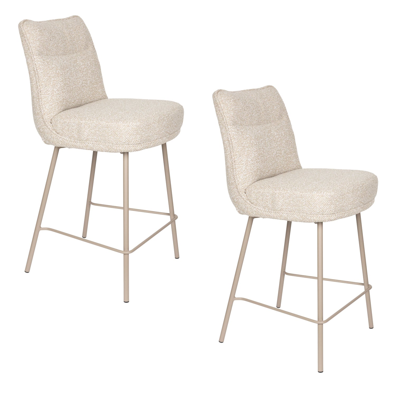 Housecraft Living Jacques Barkrukken Beige - Set van 2