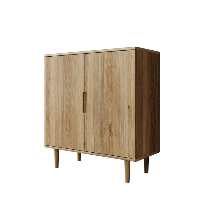Meubella - Selwood - Dressoir - Eikenpatroon - 95x43x103 cm