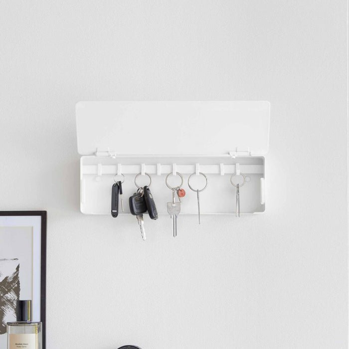 Yamazaki Tower Sleutelkastje wandmontage breed - Wit