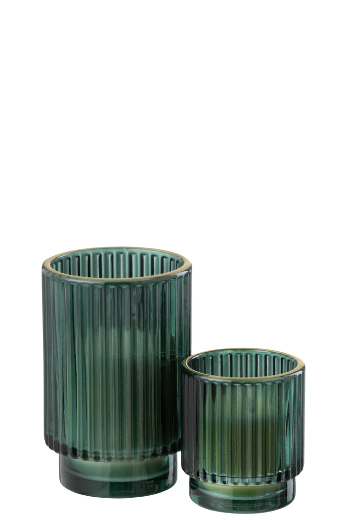 J-Line geurkaars Cedar Breeze - was - groen - large - 30U