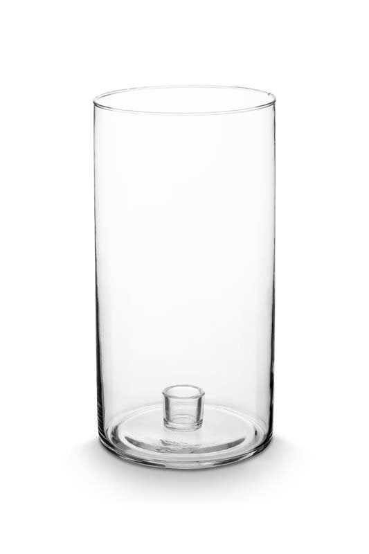 vtwonen Kaarsenhouders - Kandelaar van Glas - Transparant - 13x25cm