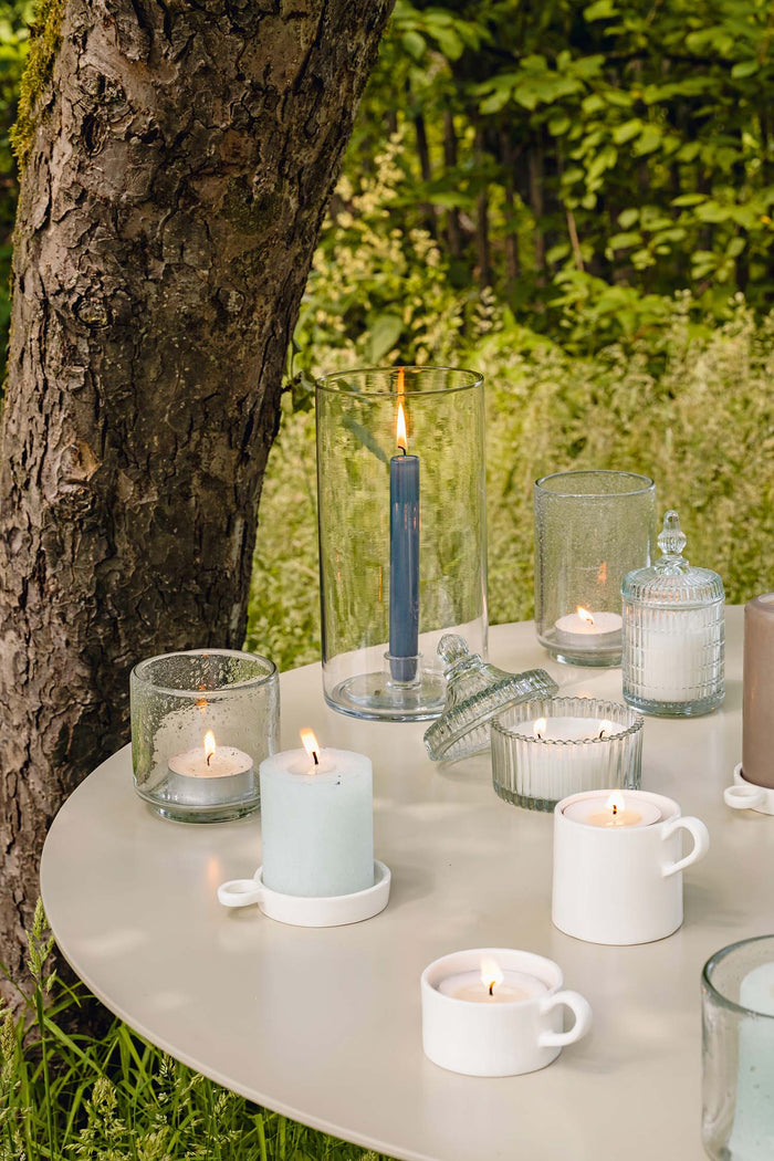 vtwonen Kaarsenhouders - Kandelaar van Glas - Transparant - 13x25cm