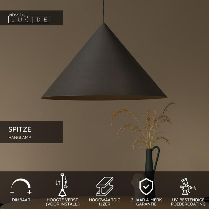 Lucide SPITZE Hanglamp - Grijs