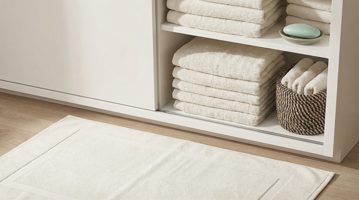 Eleganzzz Badgoedset 100% Katoen - ivory - 12-delig