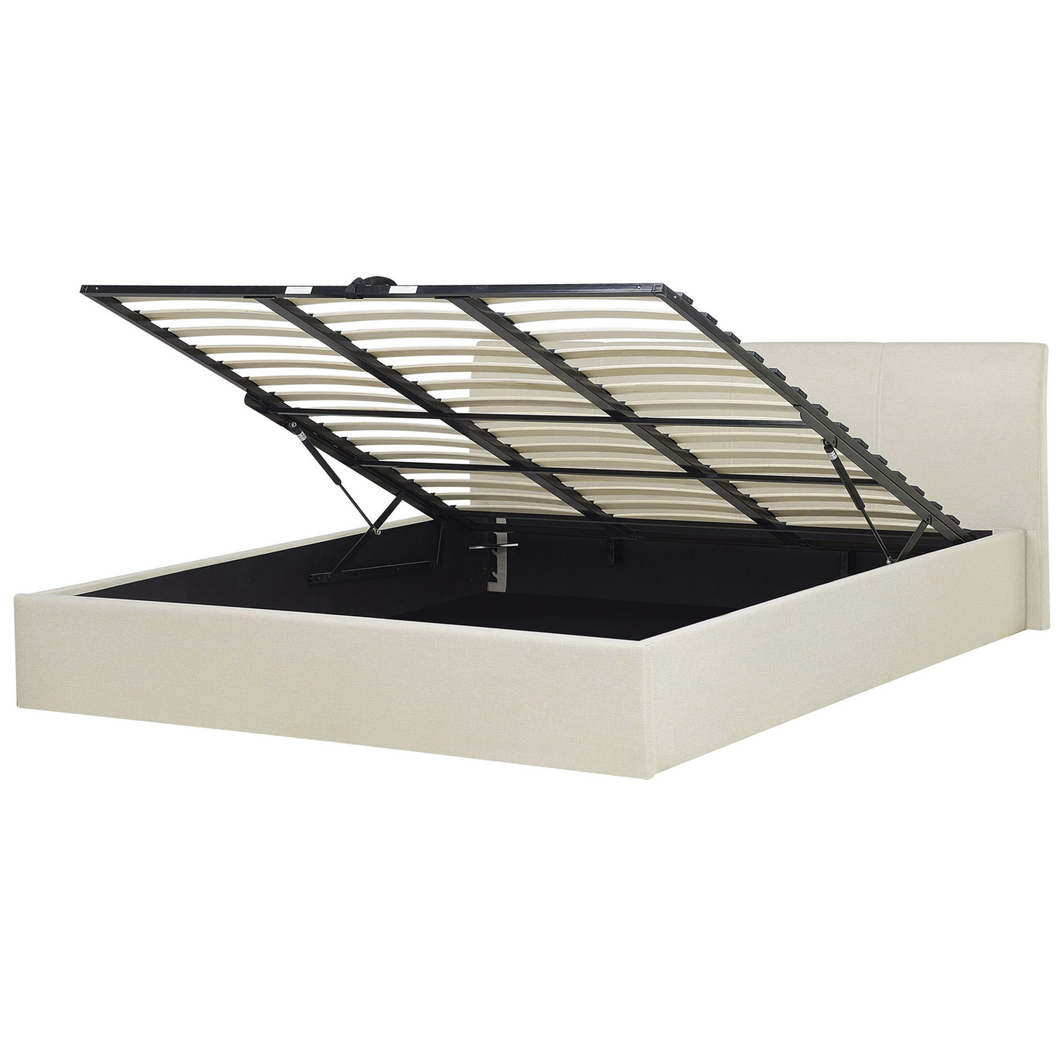 Beliani - ORBEY  - Tweepersoonsbed - Beige - 180 x 200 cm - Polyester