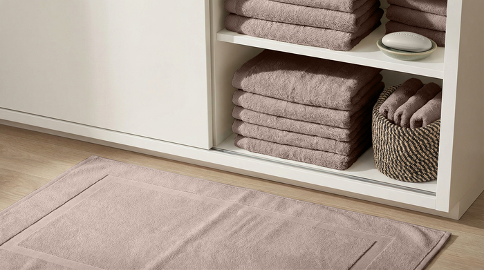 Eleganzzz Badgoedset 100% Katoen - taupe - 12-delig