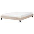 Beliani - ROANNE  - Tweepersoonsbed - Beige - 160 x 200 cm - Polyester