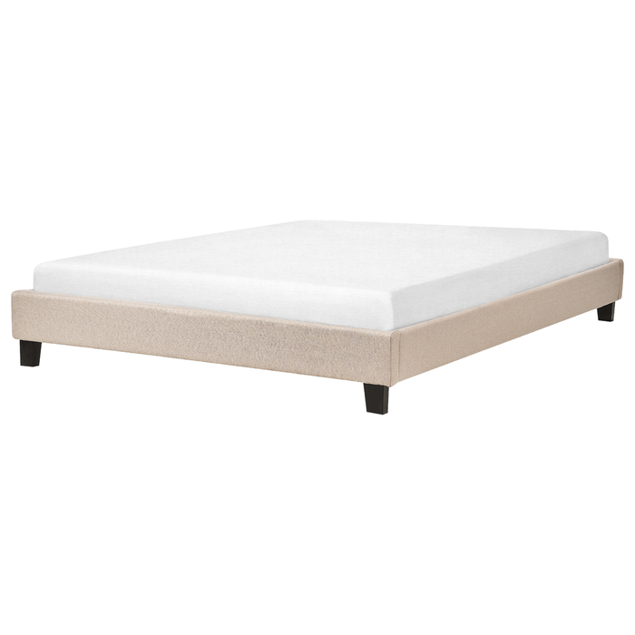 Beliani - ROANNE  - Tweepersoonsbed - Beige - 160 x 200 cm - Polyester