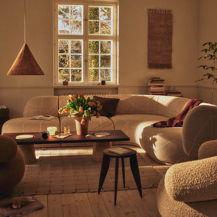 Ferm Living Evio Vaas H 35 cm - Burnt Umber