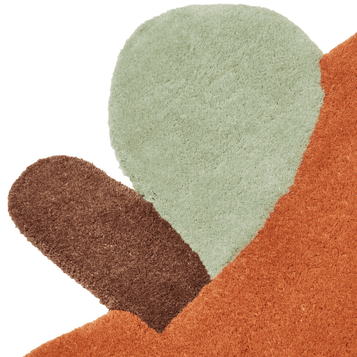 Ferm Living Apple Tufted Vloerkleed Ø 110 cm – Brown Clay