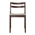 Ferm Living Boda Eetkamerstoel Bouclé - Dark Stained Beech / Natural
