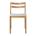 Ferm Living Boda Eetkamerstoel Geweven - Natural Oak / Off-White