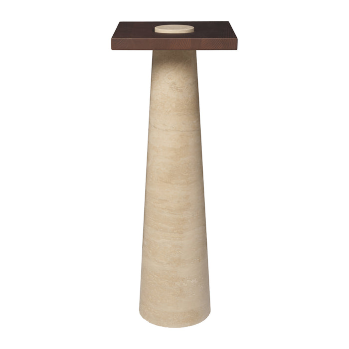 Ferm Living Grova Pedestal Sokkel - Travertine
