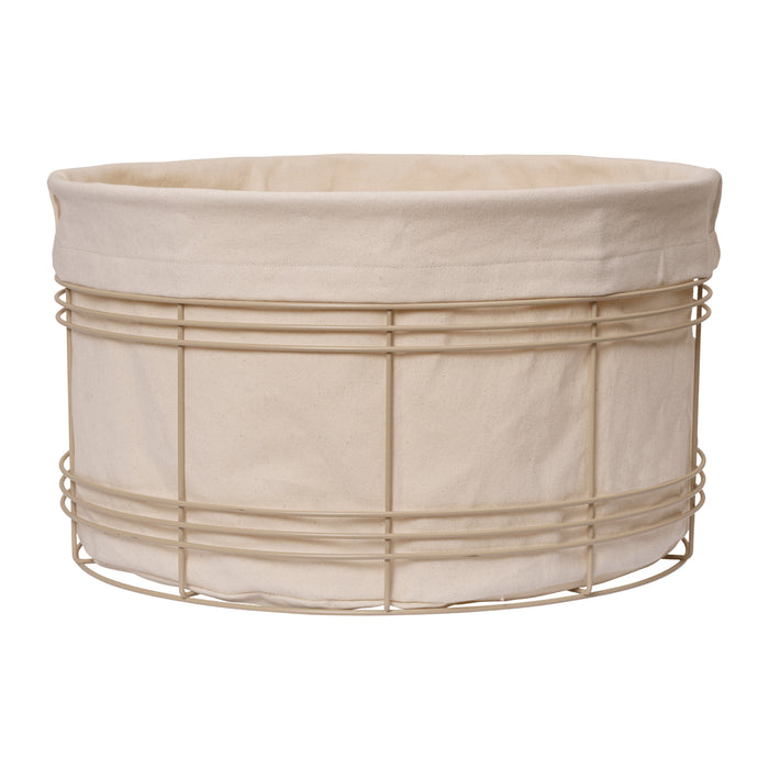 Ferm Living Fio Wasmand - Low - Cashmere / Natural