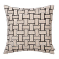 Ferm Living Lattice Sierkussen - Off-White / Black