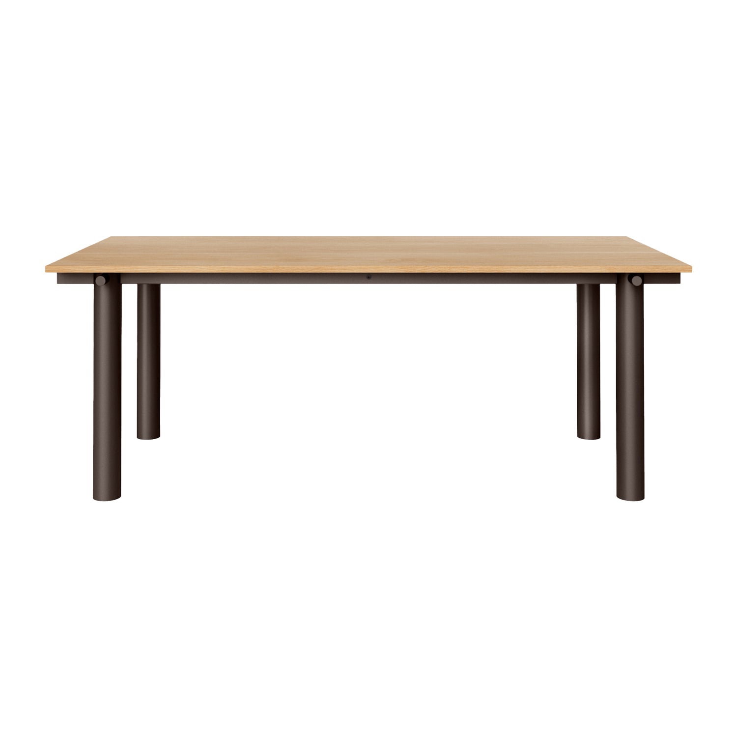 Ferm Living Atura Eettafel 200 x 90 cm - Dark Chocolate / Natural Oak Veneer