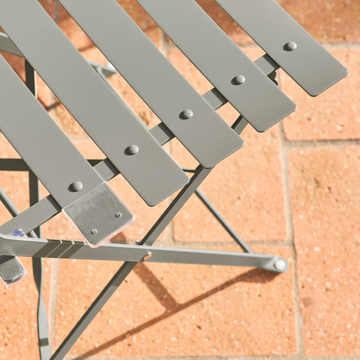 sweeek - Bistrotafel met 2 stoelen inklapbaar metaal Ø60 x 70cm