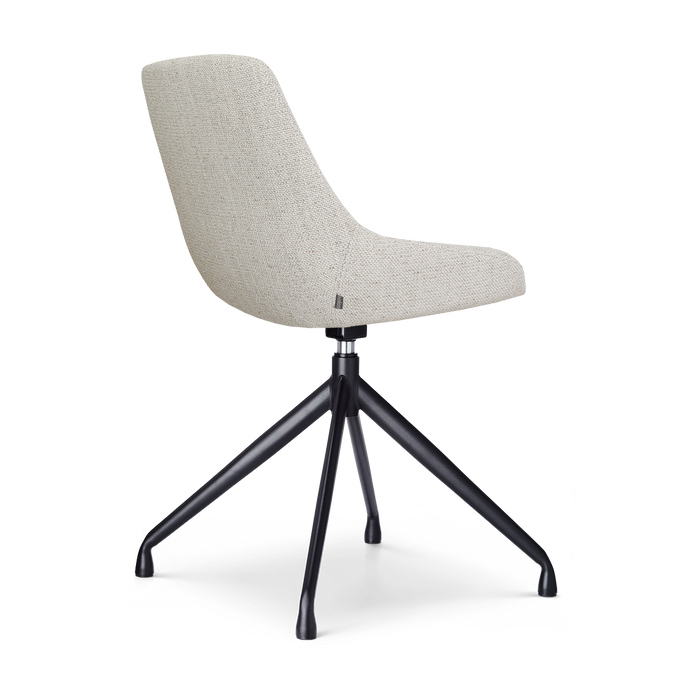 Nolon Nola-Isa Eetkamerstoel Beige Gemêleerd - Draaibaar Zwart