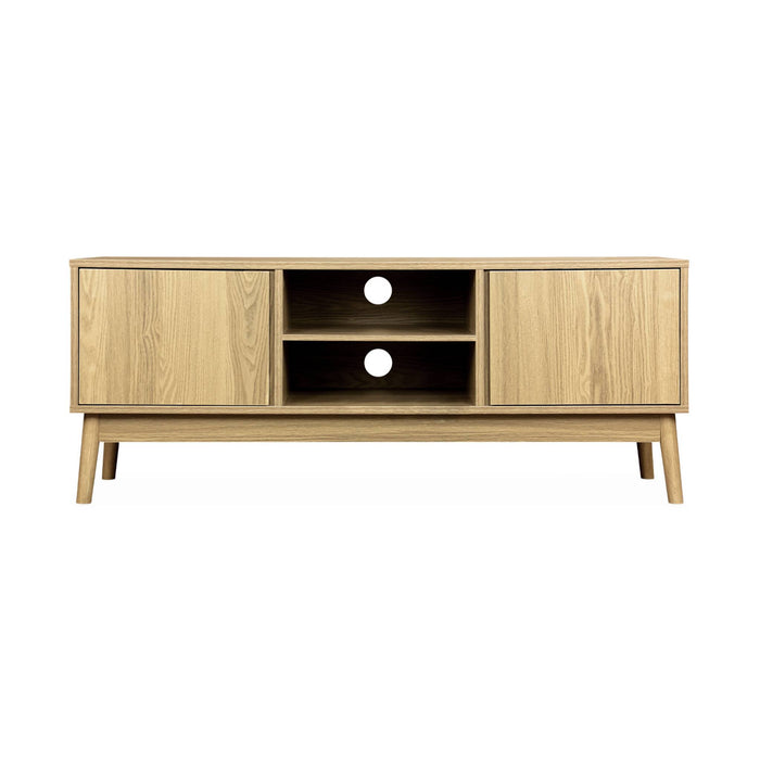 sweeek - TV-meubel met houteffect 2 deuren 120 cm