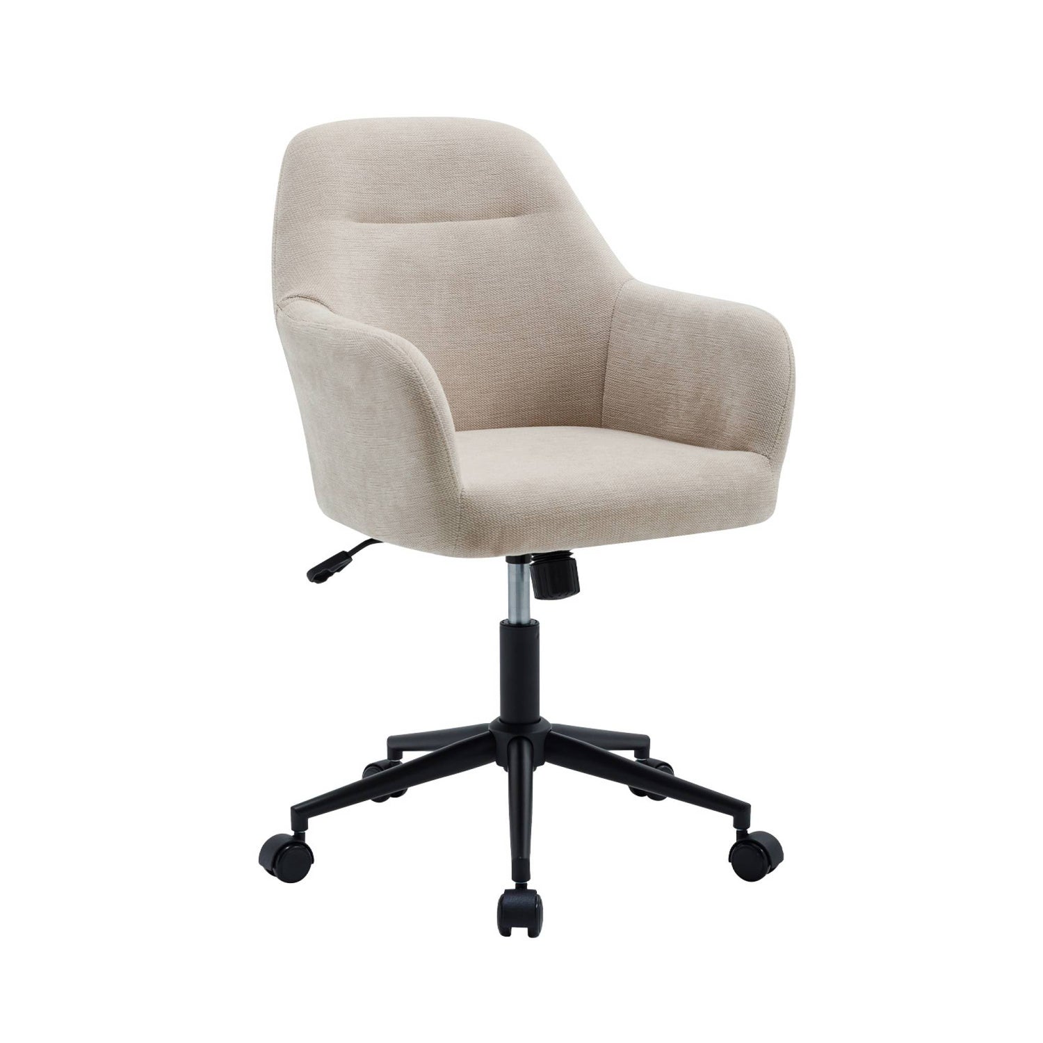 sweeek - Bureaustoel op wieltjes, verstelbaar, stof en metaal