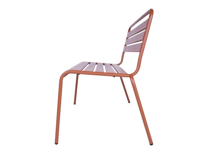 Metalen tuinbank Max 120 cm roestbruin