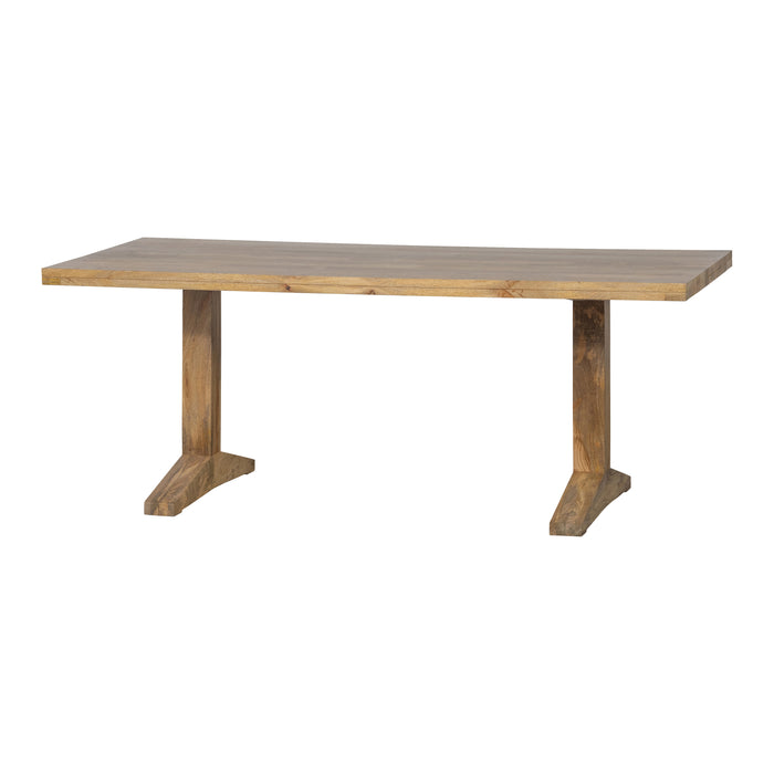 vtwonen Deck Eettafel - 200 x 90 cm - Bruin