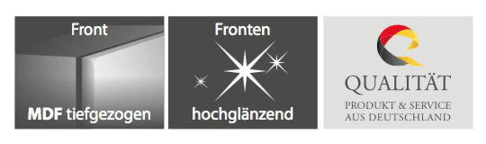 Germania Spiegel Adana Groot - L134 X B3 X H63 Cm - Wit