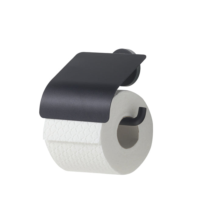 Tiger Urban Toiletrolhouder met Klep - Zwart