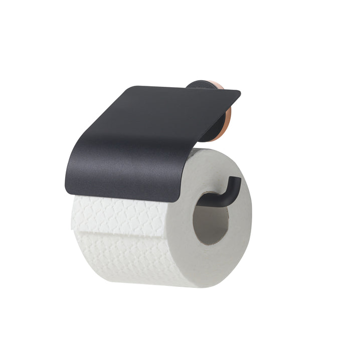Tiger Urban Toiletrolhouder met Klep - Zwart